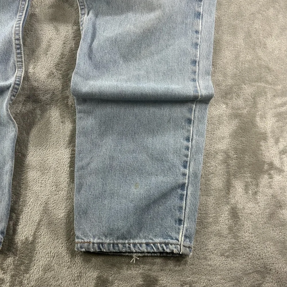 Levi's 550 Jeans Mens 32x30 Blue Light Wash Relaxed Tapered Distressed Denim